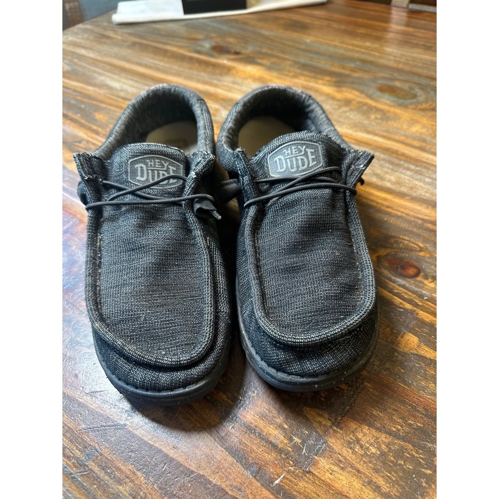 Hey Dude Wally Stretch Bolt Mens Black Camo Loafers Slip On Shoes Size 10